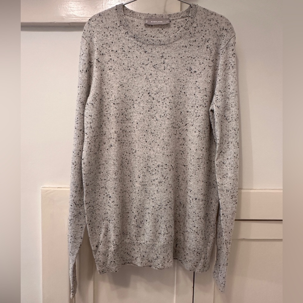 Everlane Donegal cashmere crew sweater - grey